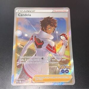 Candela Pokémon Go SWSH228 Stamped Rare year 2022 Full art Holofoil NM promo